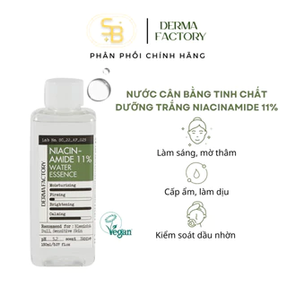 Nước tinh chất dưỡng trắng Derma Factory Niacinamide 11% Water Essence 150ml