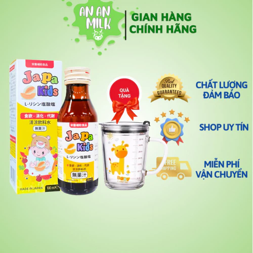 Siro ăn ngon Japa kid dành cho bé chai 100ml nhập khẩu Nhật Bản - Bé ăn ngon, tăng cân, tăng đề kháng