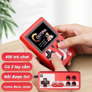 Máy Chơi Game Sup 400,Kèm Tay Cầm Dành Cho 2 Người ,Màn hình rộng 3 inch  , kết nối với TV  ,Nạp năng lượng theo chu kỳ