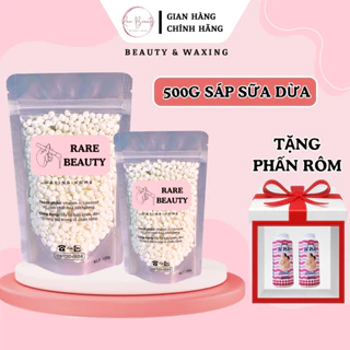 500G Sáp Sữa Dừa Sáp Wax Lông RARE BEAUTY Siêu Dính Lông Dành Cho Mọi Loại Da