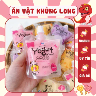 Túi Nước Sữa Chua Trái Cây Yogurt 4 Vị, Sữa Chua Uống Giải Nhiệt, đồ ăn vặt, Bà Tuyết Diamond