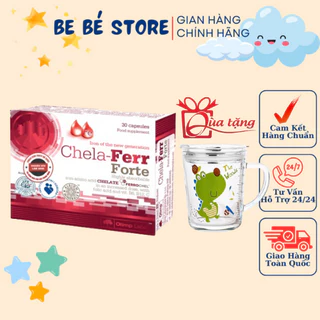 Sắt Chela-Ferr® Forte (Olimp Labs) 28mg sắt –Viên sắt cho bà bầu và sau sinh dễ hấp thu Date xa