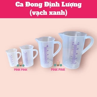 DCPC CA ĐONG ĐỊNH LƯỢNG NHỰA CHIA VẠCH XANH - DÀY CAO CẤP 50ML - 100ML