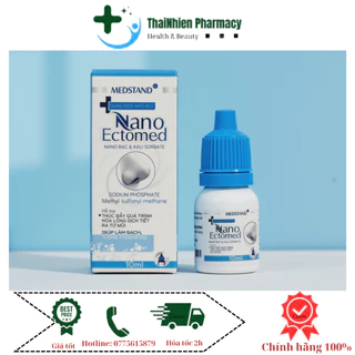 Dung dịch nhỏ mũi Nano ectomed Medstand (ectoin , nano bạc chai 10ml)