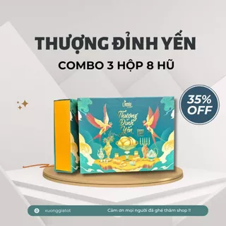 Yến sào Nha Trang thương hiệu LAMIE NEST - [Combo 3 hộp (8 hũ)]