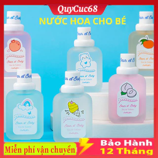 Nước Hoa Xịt Thơm BEAR BABY trẻ em 50ml (tránh muối đốt cho bé) .