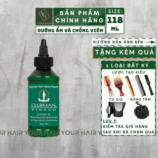 Gel cạo râu không sưng tấy Clubman Pinaud No Bumps Gel - 118ml