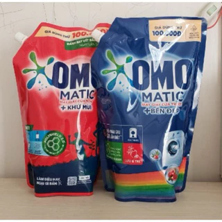 Túi Nước Giặt Omo Matic Cho Máy Cửa Trước / Cửa Trên 1,8l ( Hàng Unilever Chính Hãng)