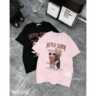 Áo phông Kitty corn gấu đính đá freesz hàng QCL1 xinh quá 01522