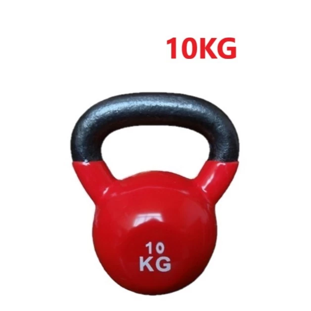 Tạ Ấm, Tạ Bình Vôi lõi gang bọc cao su loại 10kg 8kg 6kg tập bụng tại nhà, có quai xách chống trượt