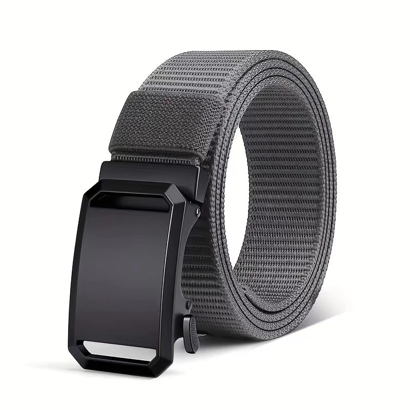 Thắt lưng nam dây dù mặt hợp kim cao cấp khóa tự động, dây lưng canvas thể thao unisex: TL08G