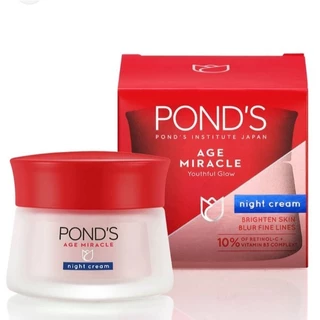 Kem Dưỡng Trắng Da PONDS ĐỎ Ban Đêm 50G