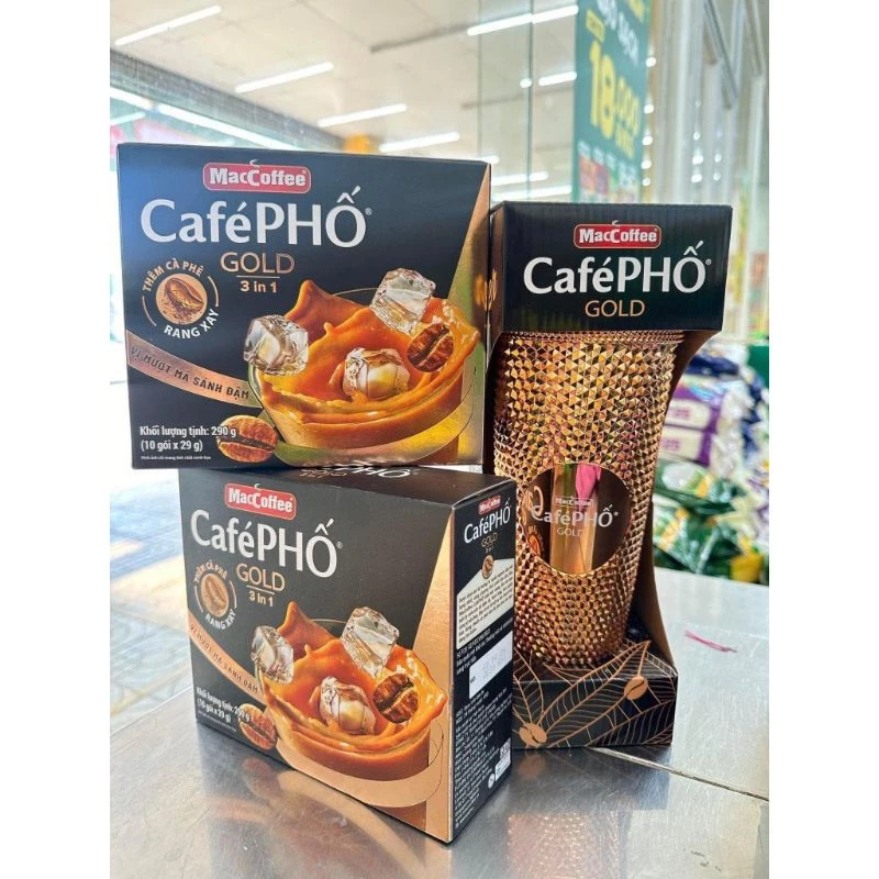 [HOẢ TỐC] COMBO 2 HỘP CÀ PHÊ PHỐ TẶNG 01 LY KIM CƯƠNG BUBLE CÀ PHÊ PHỐ