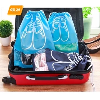 Túi vải đựng dày dép đồ đạc cá nhân dây rút chống bẩn phụ kiện du lịch GD29 - Bốn Mùa
