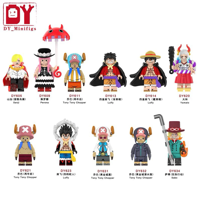 Minifigure One Piece Đồ Chơi Lắp Ráp Các Nhân Vật Truyện Tranh One Piece Siêu Đẹp