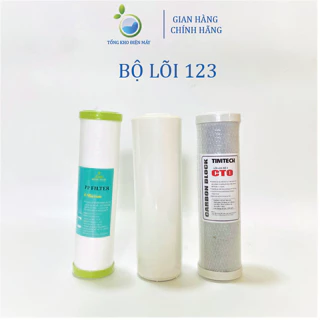 Bộ 3 lõi lọc nước 1,2,3 Chính hãng, sử dụng tất cả máy lọc nước chính hãng