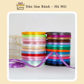 Ruy băng lụa trơn 1cm (Cuộn 22m rộng 1cm)