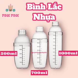 BÌNH LẮC - SHAKER NHỰA CHIA VẠCH 500ml - 700ml - 1000ml Từ Pink Pink Nguyên Liệu & Dụng cụ Pha Chế Đồ Uống