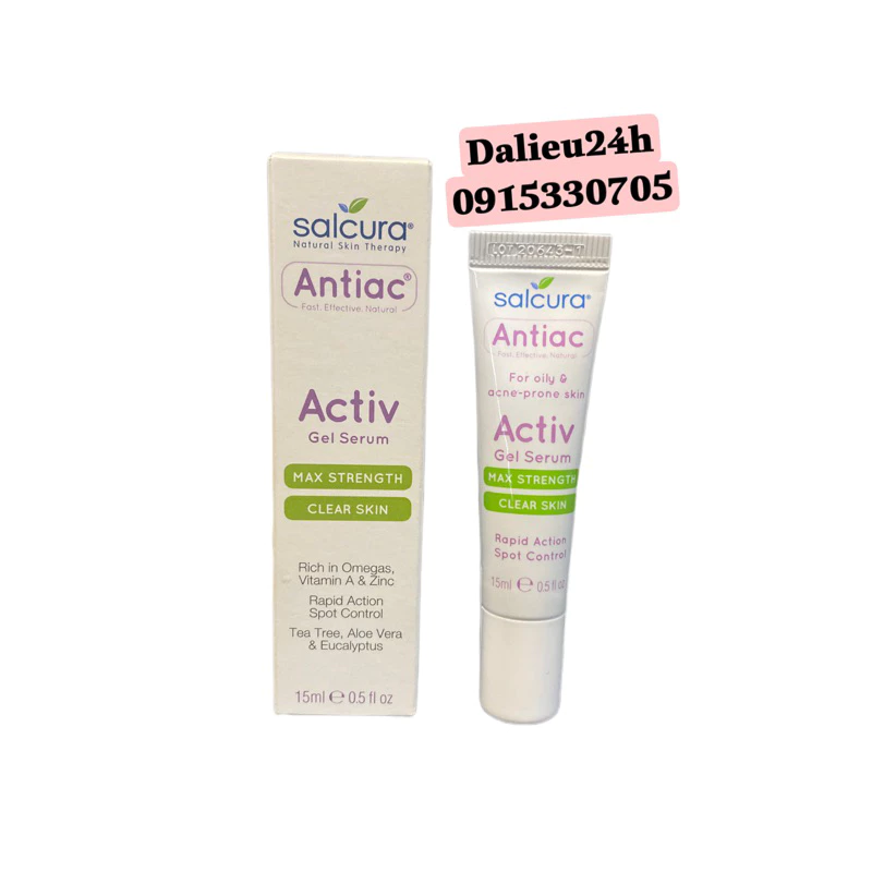 Antiac Activ Gel Serum Giảm Bóng Da Dầu, Se Khít Lỗ Chân Lông - 15ml