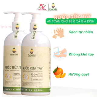 [ Nước rửa tay Fuwa3e 100ml/ 300ml an toàn cho mọi loại da ] diệt 99% vi khuẩn mùi tinh dầu quýt