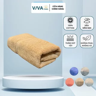 Khăn Lau Mặt, Khăn Mặt Cotton VIVA TOWEL, Mềm Mại, Dày Dặn Thấm Hút Tốt, Không Phai Màu Dùng Cho Bé Gia Đình Spa 30x50cm