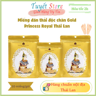 Miếng dán thải độc chân Gold Princess Royal Thái Lan Gói 10 Miếng
