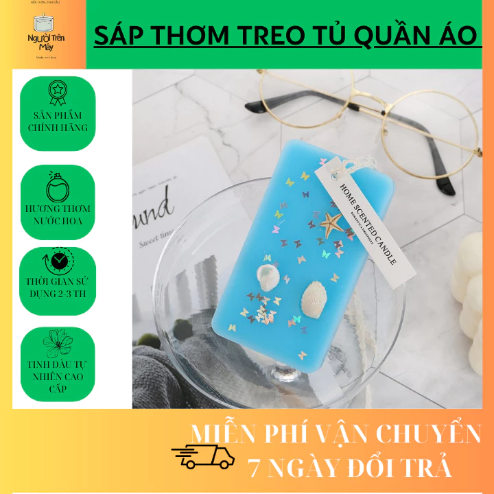 Sáp Thơm Hoa Khô Teo Tủ Quần Áo Khử Mùi Ẩm Mốc,Nước Hoa Khô Khử Mùi Treo Phòng Bàn Làm Việc chữ nhật