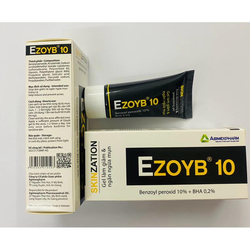 EZOYB 10 Giúp giảm và ngăn ngừa mụn trứng cá 10g