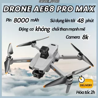 Flycam AE68 Pro Max, máy bay điều khiển từ xa cao cấp với camera 8k sắc nét, pin lên tới 8000 mAh