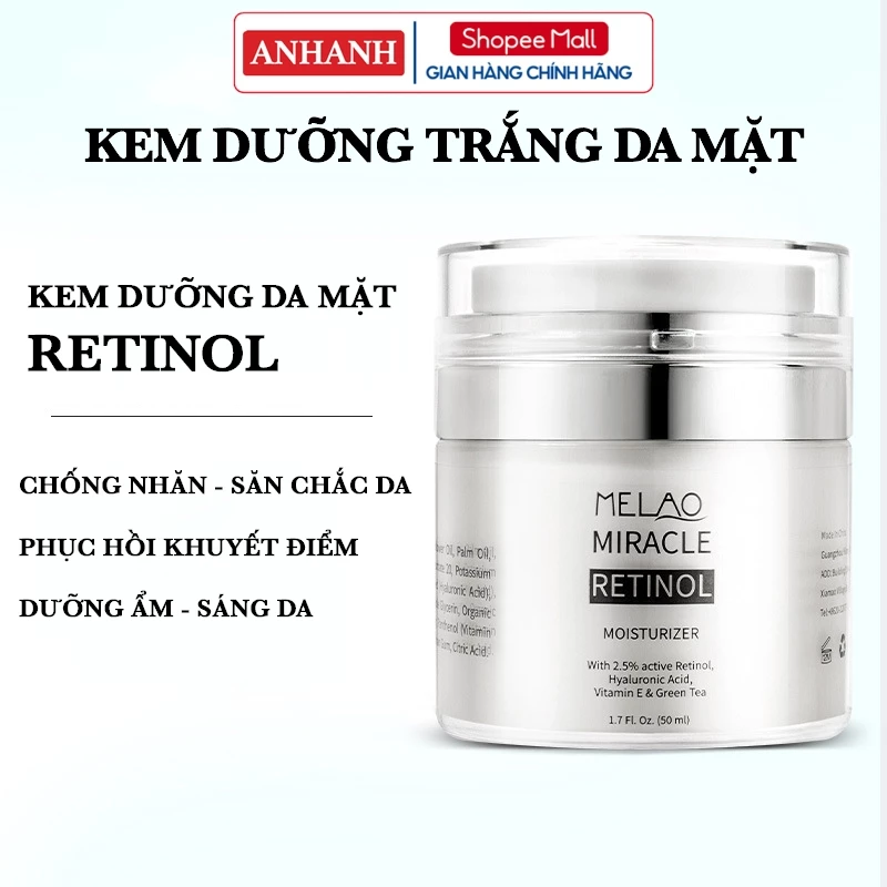 Kem dưỡng trắng da mặt Retinol vitamin A ANHANH - dưỡng ẩm dưỡng ẩm nuôi dưỡng chống nhăn sửa chữa kem chăm sóc da