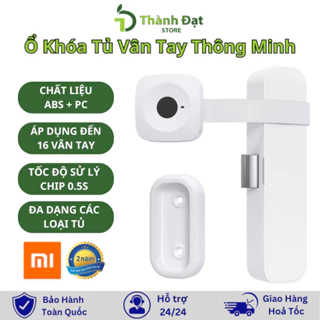 Ổ Khóa Tủ Vân Tay Thông Minh Xiaomi Yeelock ZNGS06YSB -Thiết Lập Lên Đến 16 Vân Tay, Không Cần Chìa Khóa Lắp Đặt Dễ Dàng