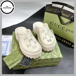 Dép Sục Gucci Nữ, Dép Sục Độn Đế Cao Su 5Cm Thời Trang Dành Cho Nữ Hot Trend