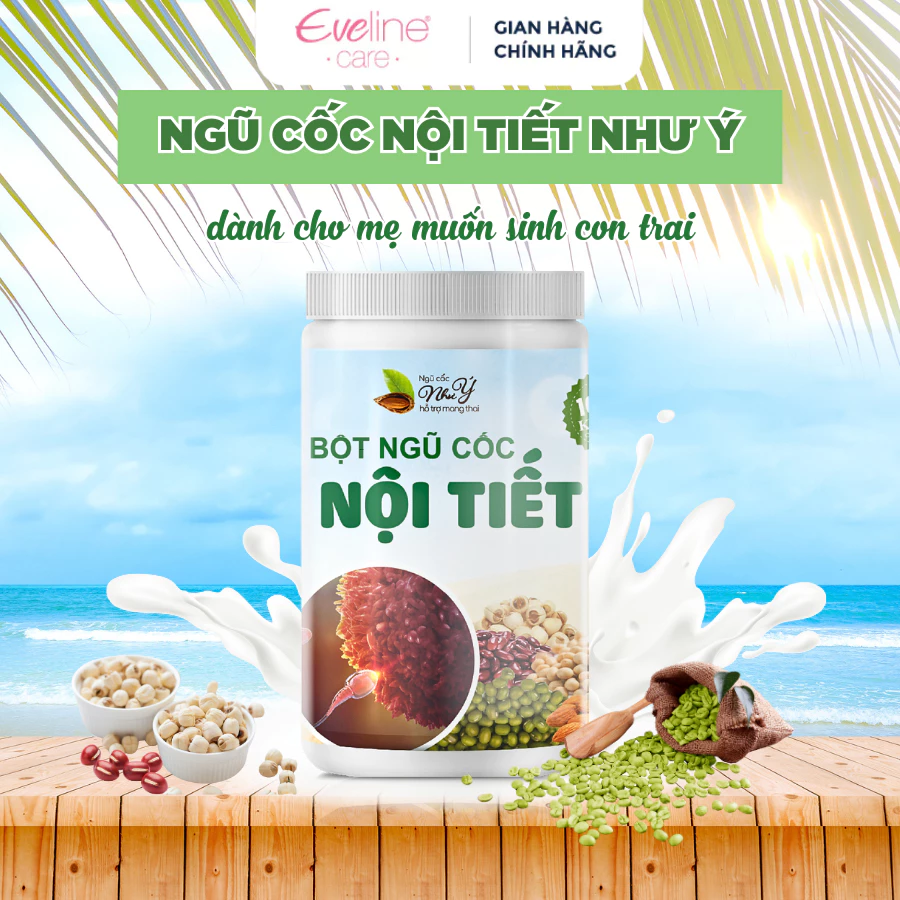 Ngũ Cốc Nội Tiết Như Ý (lọ 500gr) - Ngũ Cốc Tạo Kiềm - Không Đường, Không chất bảo quản