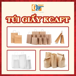 Túi Giấy Kraft, Túi Giấy Trơn Đựng Quà Tặng Thực Phẩm Chất Lượng Cao Nhận In Logo Thương Hiệu.