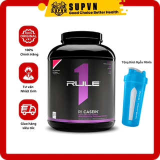 Rule 1 Casein 4lbs - Whey Protein Casein Nuôi Cơ Ban Đêm - Sữa tăng cơ hấp thu trải dài, chống dị hóa cơ