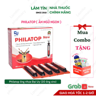 ✔(Chính Hãng) Philatop Gold hộp 20 ống 10ml hỗ trợ ăn ngủ ngon, tăng sức đề kháng tặng quà