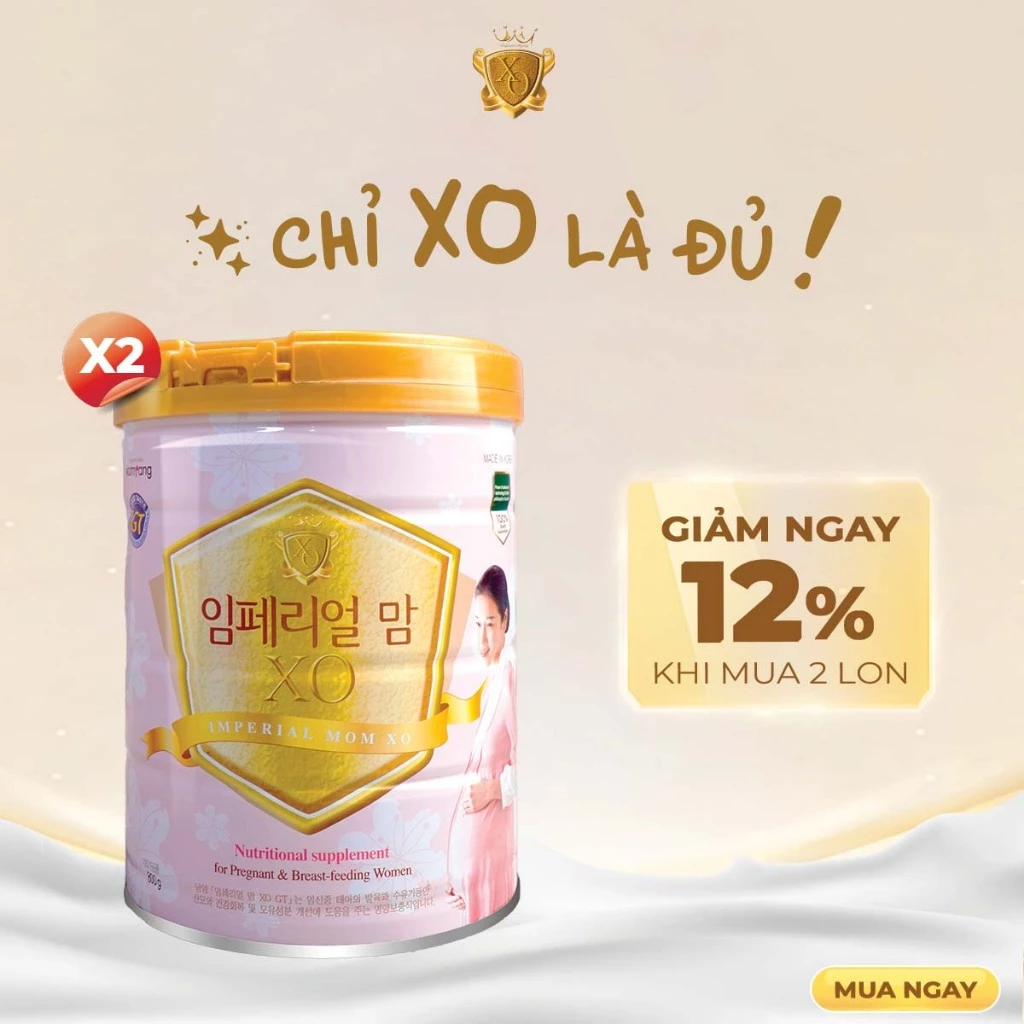 [Combo 2 Lon DATE 30.11.25] Sữa Imperial Mom XO 800gr - Sữa bầu XO MOM