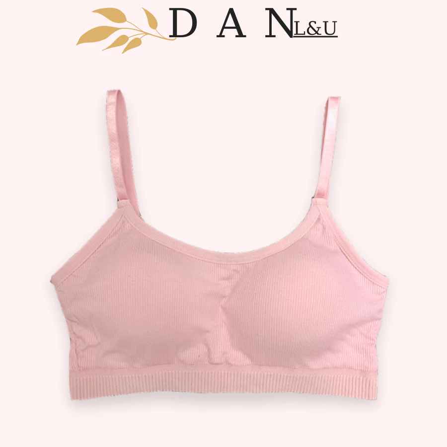 Áo Ngực Cotton Có Mút Bàn Tay Co Dãn Cài Sau DAN L&U 9188