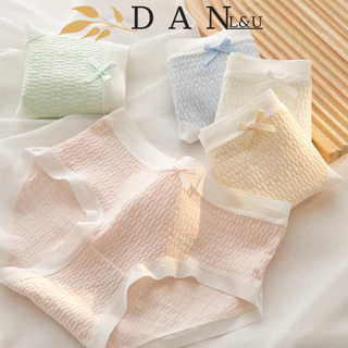 Quần Lót Co Giãn Thoáng Mát Nhiều Hoạ Tiết Dễ Thương Chất Liệu Cotton Cho Nữ DAN L&U 954