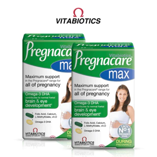 Combo 2 Hộp Viên Uống Cho Phụ Nữ Mang Thai & Cho Con Bú Vitabiotics PREGNACARE Max Bổ Sung Vitamin và Khoáng Chất