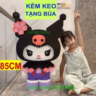 Xếp hình đồ chơi lắp ráp thỏ melody và kuromi 85cm và 86cm 60cm Đồ chơi lắp ráp nano 3d  bear bricK cho bé