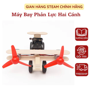 Bộ Lắp Ghép Máy Bay Bằng Gỗ Đồ Chơi Giáo Dục Theo Phương Pháp Stem Steam