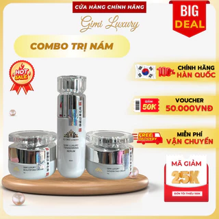 {Chính Hãng 100%} ComBo Ngày + Đêm + Chống Nắng GiMi Luxury Hàn Quốc, Mờ Nám, dưỡng trắng, phục hồi, Sản Phẩm Chính Hãng