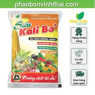 Phân Bón Kali Bo Canxi Bo 25g. Kích Thích Ra Hoa Đậu Quả, Quả To, Chắc, Ngọt