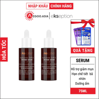 Serum Kẽm Ekseption Hyaluronic ZnPCA Dưỡng Ẩm Ngăn Ngừa Mụn, Kiềm Soát Dầu Nhờn 75ml