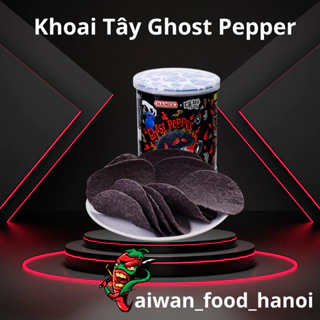 Khoai Tây Ma Ghost Pepper - Khoai Tây Chiên Tiêu Đen Cay Nhất Thế Giới - Hộp 45g Siêu Cay - taiwan_food_hanoi