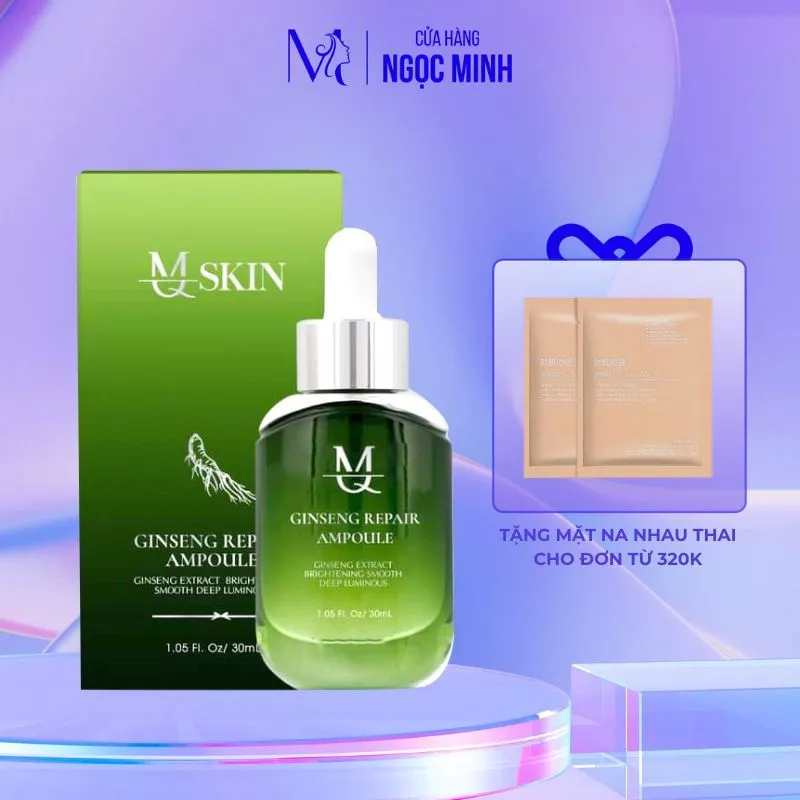 Serum nhân sâm căng bóng mq skin giúp phục hồi da làm da căng bóng mịn màng - Ngoc Minh Beauty