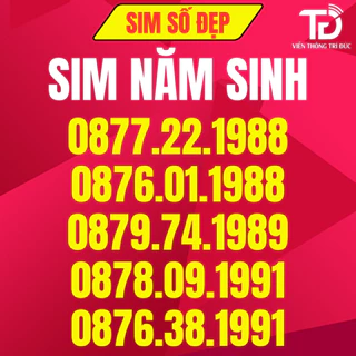 [TẶNG QUE CHỌC SIM] Sim 4G iTel, Sim Năm Sinh Số Đẹp, Data 120Gb/Tháng, Gọi Miễn Phí VinaPhone, Free 60 SMS/Tháng