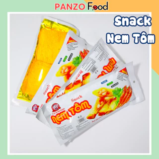 5 Gói Snack nem tôm Ba Anh Em Food miếng xé cay ăn vặt tuổi thơ cổng trường - PF090