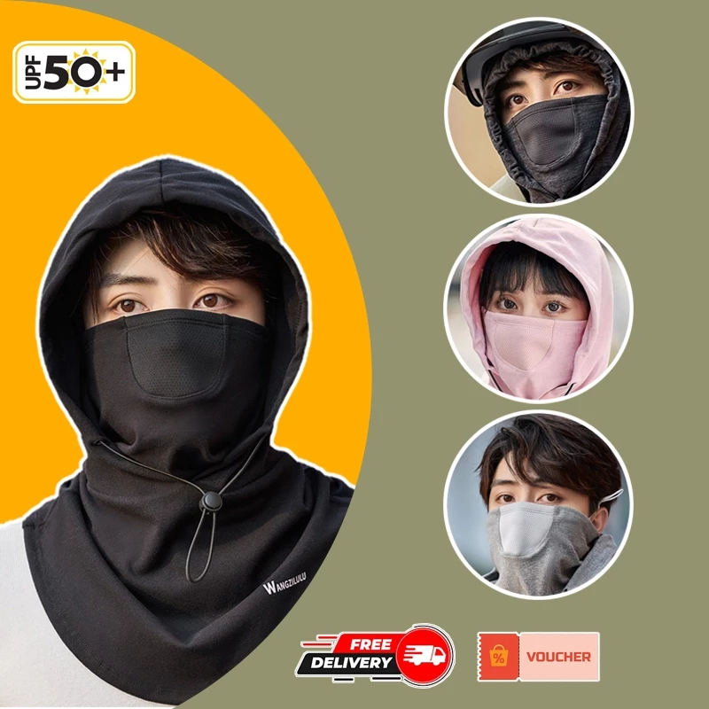 Khẩu Trang Vải Dày Full Face Phượt Đa Năng Chống Nắng Tia Cực Tím (UV) Logo Đổi Màu ( Bịt Mặt Khăn Ống Kín Mặt Chống Bụi